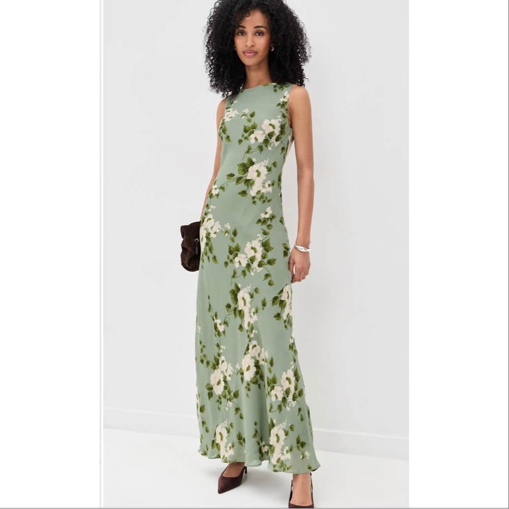 NWT Reformation Prescott Midi Dress in Greenery